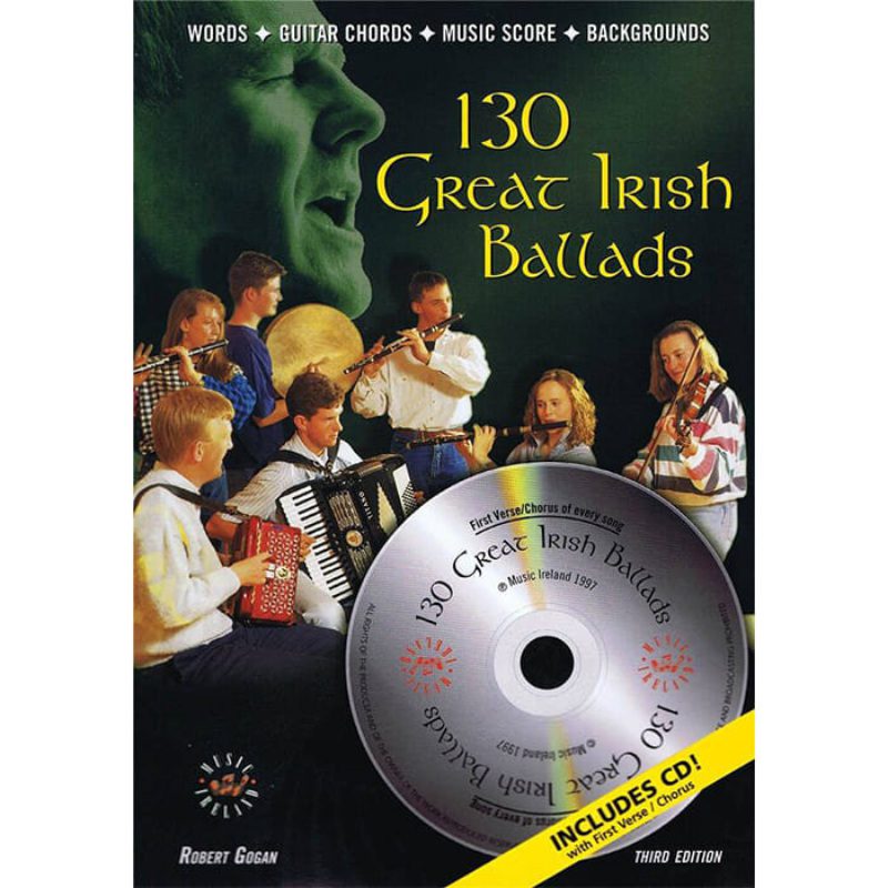 130 Great Irish Ballads - Robert Gogan - Vocal & Guitar (Audio Included)