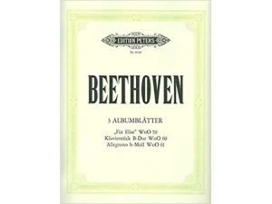 Beethoven: 3 Albumblatter/3 Album Pieces - Piano