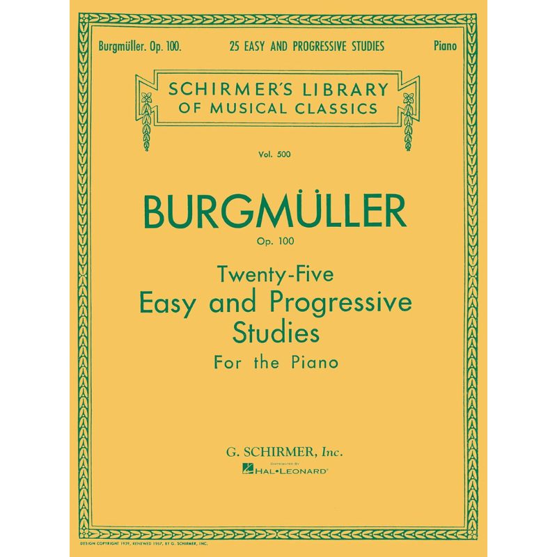 Burgmuller: Twenty-Five Easy and Progressive Studies for the Piano. Op. 100.