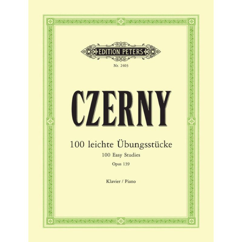 Czerny: 100 Leichte Ubungsstucke/100 Easy Studies Op. 139 - Piano