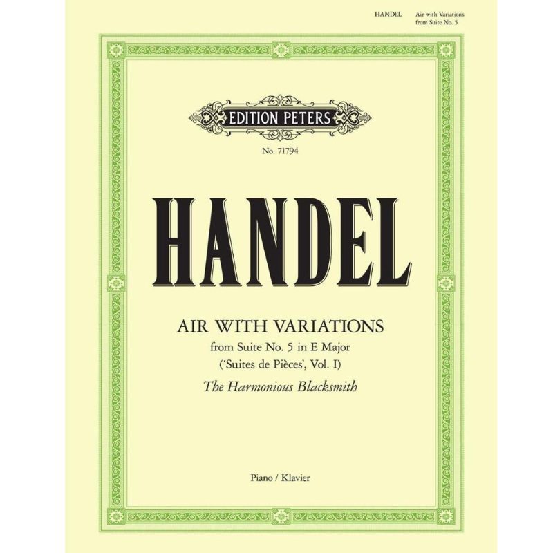 Handel: Air With Variations from Suite No. 5 in E major - Piano