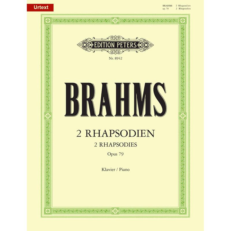 Brahms - 2 Rhapsodies - Op. 79 - Piano