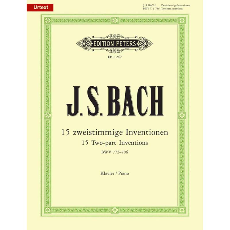 J.S. Bach 15 Two Part Inventions - Piano