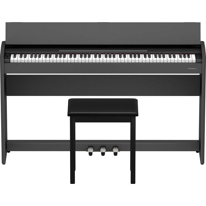 Roland F107BK Digital Piano Home Set w/Bench + Headphones - Image 5