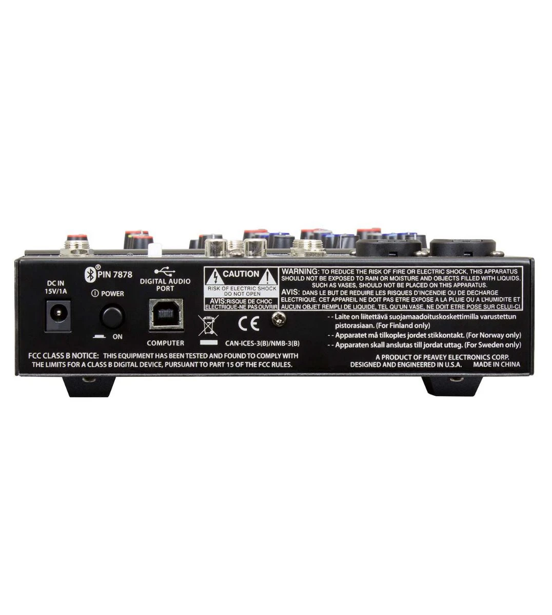Peavey PV6BT 6-Channel Compact Mixer with Bluetooth - Image 2