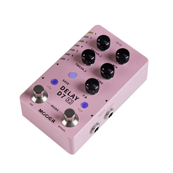 MOOER D7 X2 Delay - Dual Stereo Delay - Image 6