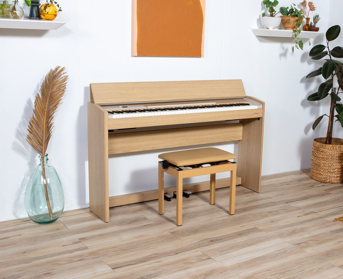 Roland F701-LA Digital Piano Home Set - Light Oak - Image 10