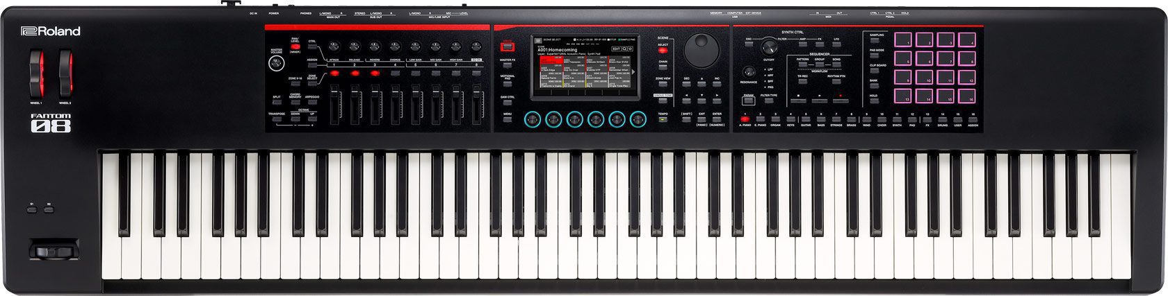 Roland FANTOM-08 Synthesizer Keyboard - Image 2