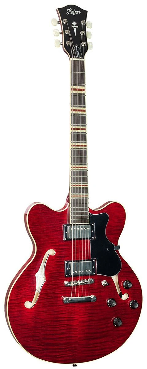 Hofner Verythin CT - Transparent Red - Image 2