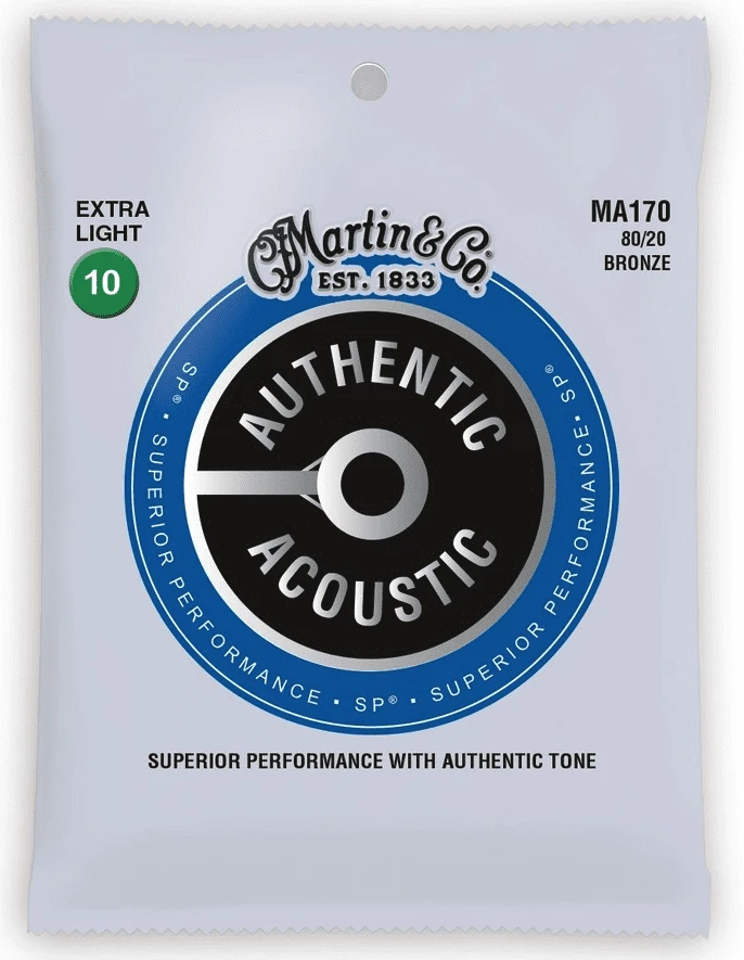 Martin Authentic Acoustic SP Extra Light .10 - .47 80/20 Bronze