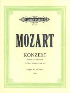 Mozart - Concerto in D major KV 451 for Piano and Orchestra.