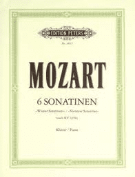 Mozart - 6 Sonatinas / Viennese Sonatinas KV 439b for Piano.