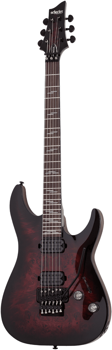 Schecter Omen Elite 6 FR - Black Cherry Burst - Image 8