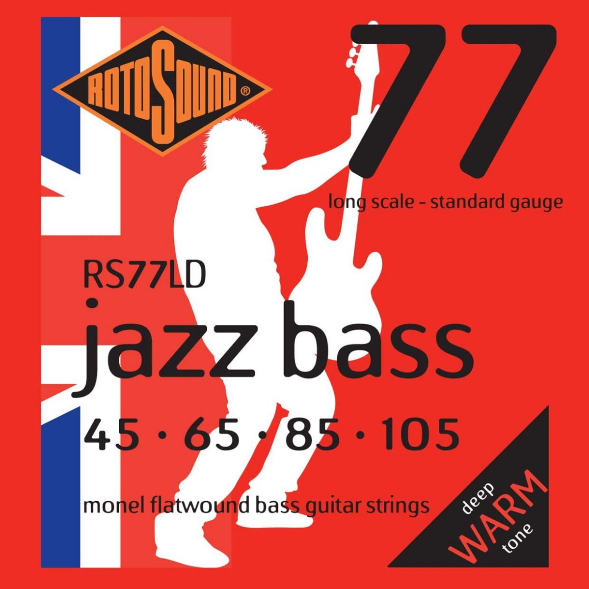 Rotosound Jazz Bass 77 Flatwound Bass Strings RS77LD