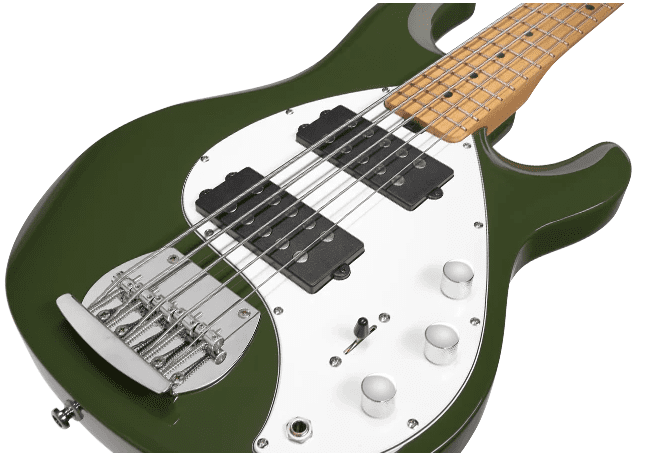 Sterling By Music Man StringRay Ray5 HH - Olive Green - Image 4