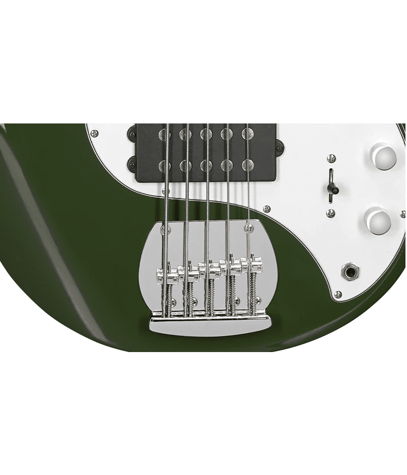 Sterling By Music Man StringRay Ray5 HH - Olive Green - Image 2