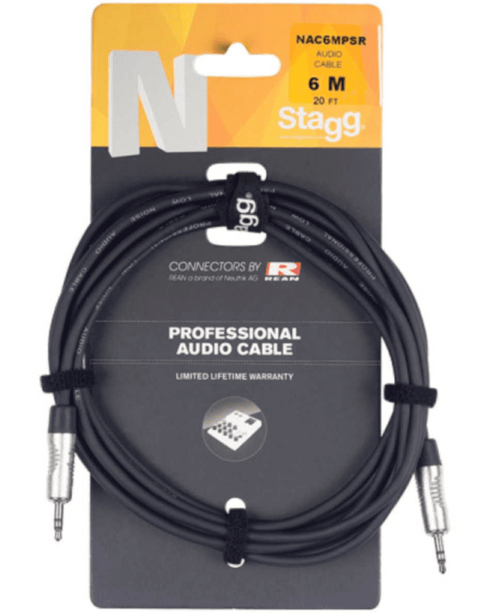 Stagg Pro 6M Mini Jack-Mini Jack Stereo/Aux Cable