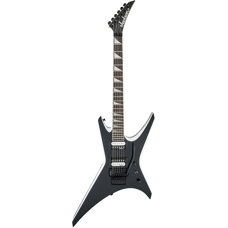 Jackson JS32 Warrior - Black w/White Bevels