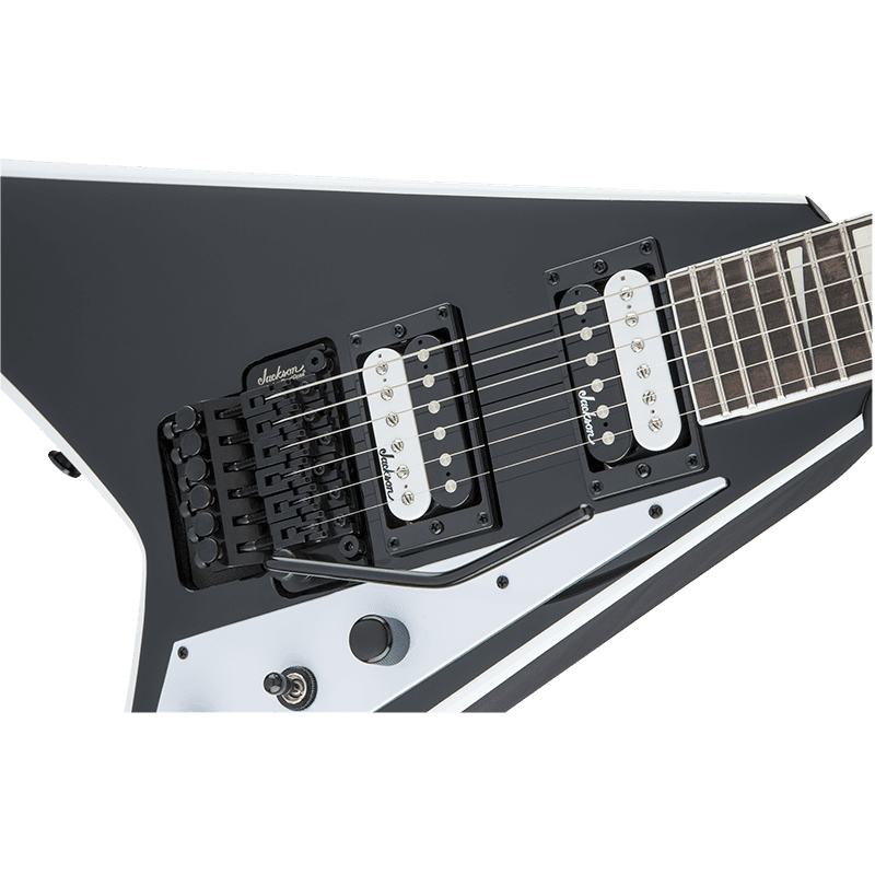 Jackson JS32 Rhoads - Black w/White Bevels - Image 6