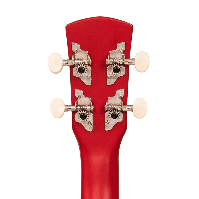 LAKA Rainbow Series Soprano Ukulele & Carry Bag - Red - Image 5