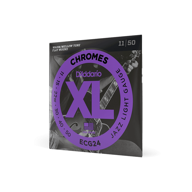 D'addario Chromes ECG24 11-50 Jazz Light Electric Guitar Strings - Image 4