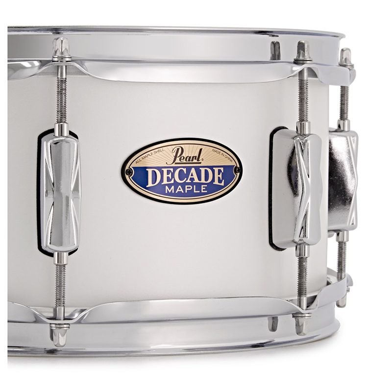 Pearl Decade Maple 14 x 5.5 Snare Drum - White Satin - Image 4