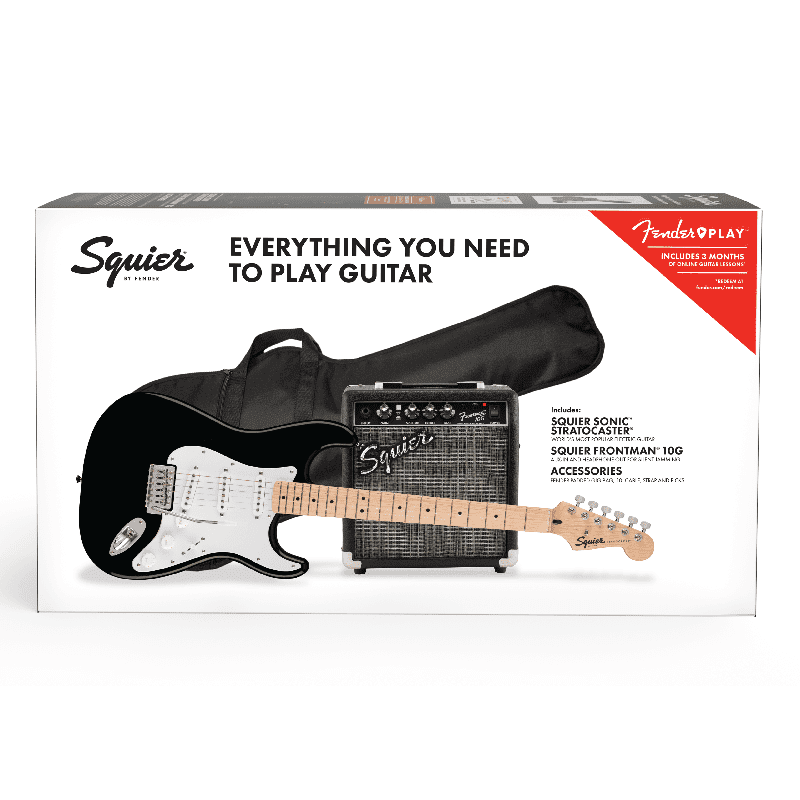 Fender Squier Sonic Stratocaster Pack - Black - Image 3