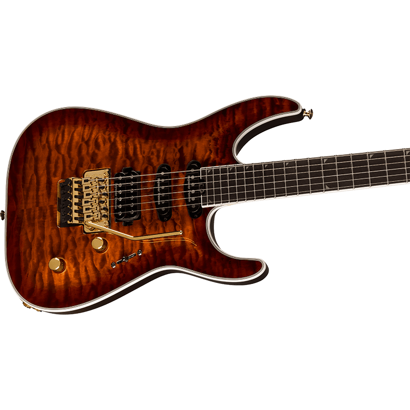 Jackson Pro Plus Series Soloist SLA3Q - Amber Tiger Eye - Image 3
