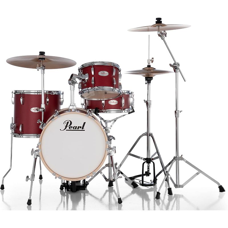Pearl Midtown MDT564/C-D572 Drum Kit - Matte Red - Image 3