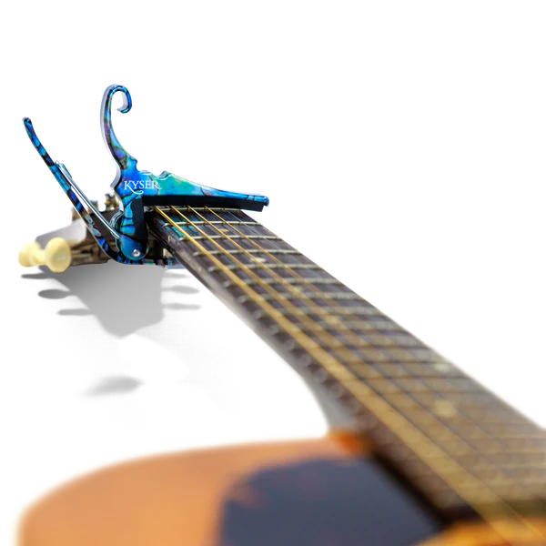 Kyser Quick-Change Guitar Capo - Abalone - Image 3