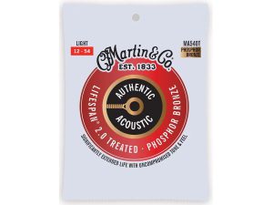 Martin Authentic Acoustic Lifespan 2.0 Phosphor Bronze Guitar Strings - Light - 12-54