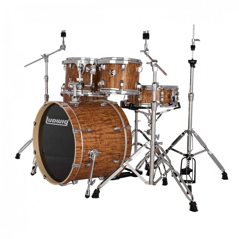 Ludwig Element Evolution 20" 5-Pc Drum Kit w/Cymbals - Cherry - Image 5