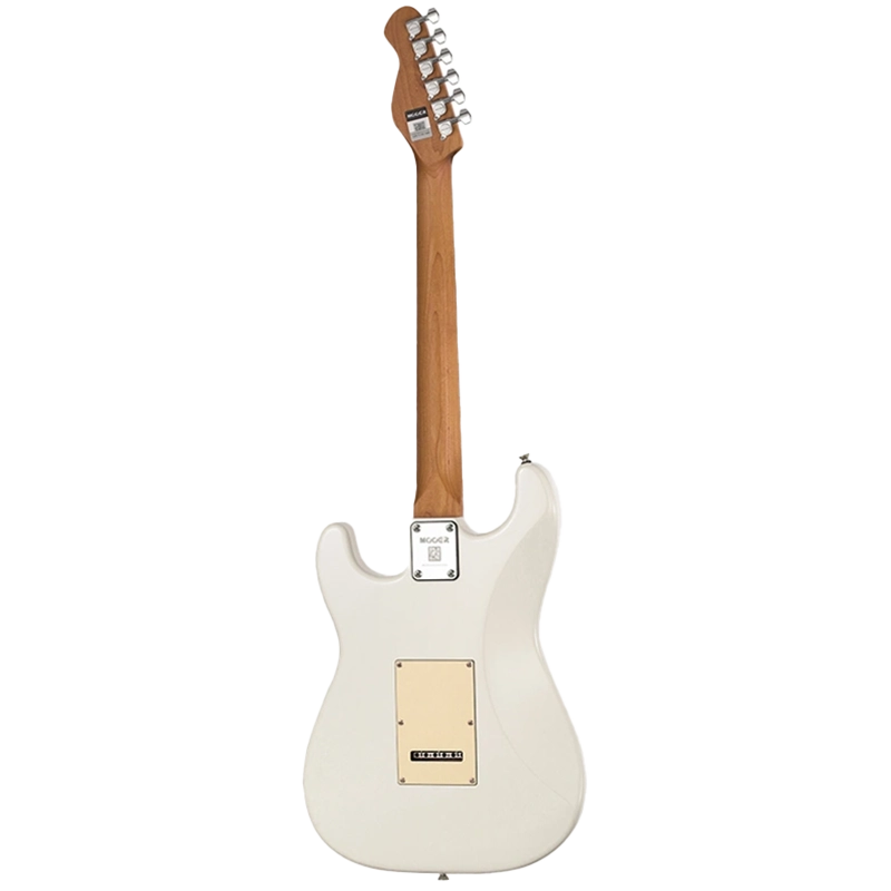 MOOER MCS10 Pro Electric Guitar - HSS - Vintage White - Image 3