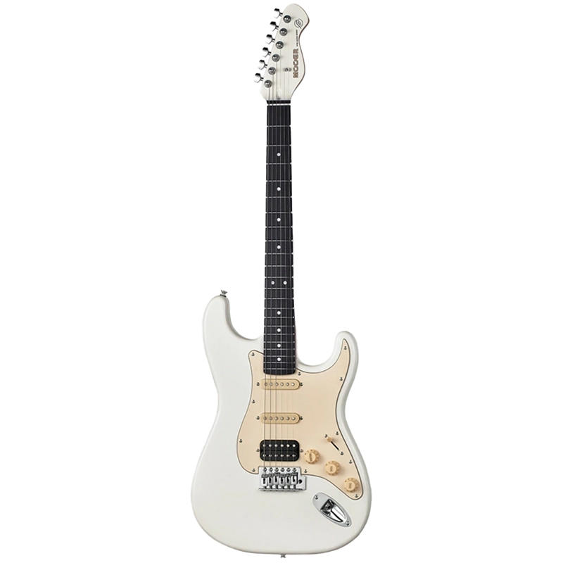 MOOER MCS10 Pro Electric Guitar - HSS - Vintage White
