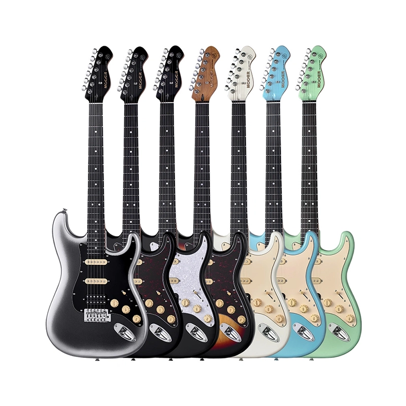 MOOER MCS10 Pro Electric Guitar - HSS - Black - Image 2