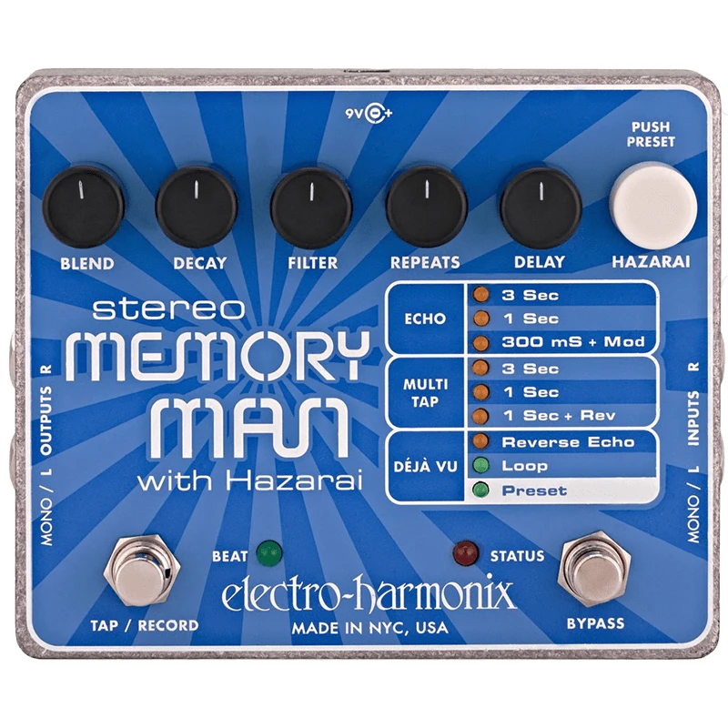 Electro Harmonix Stereo Memory Man With Hazarai - Image 2
