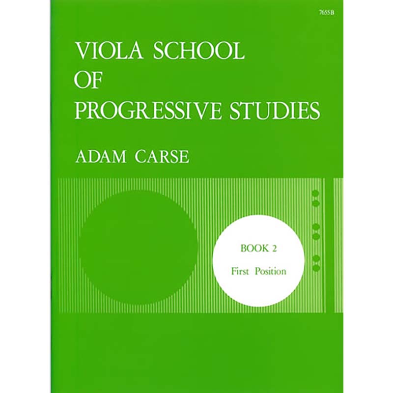 Viola School Of Progressive Studies - Book 2 -  Adam Carse