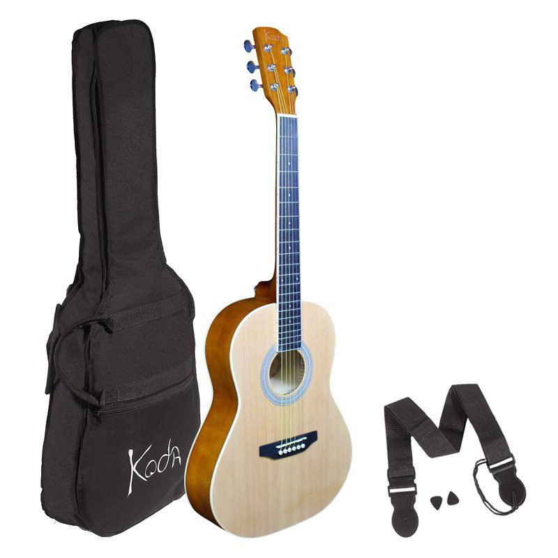 Koda 3/4 Size Acoustic Guitar Pack Steel String - Natural