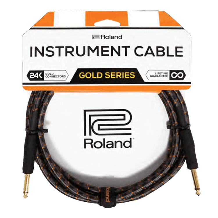 Roland Gold Series - RIC-G15 - 4.5m/15ft Instrument Cable - Straight