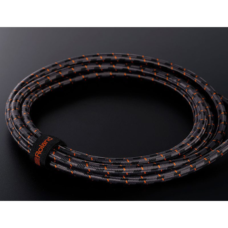 Roland Gold Series - RIC-G10A - 3m/10ft Instrument Cable - Angled - Image 2