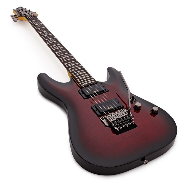 Schecter Demon 6 FR - Crimson Red Burst - Image 5