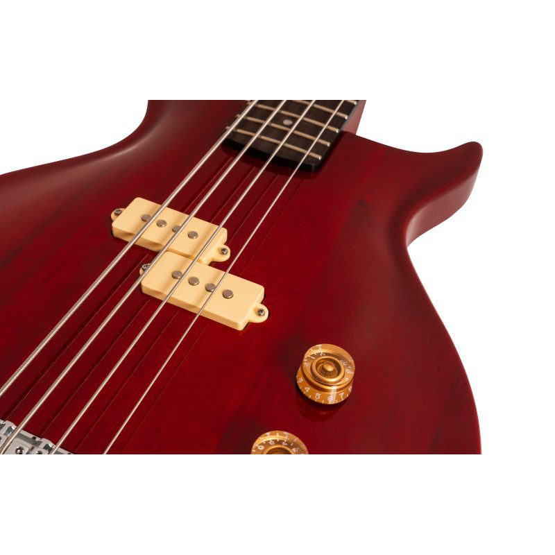Washburn Scavenger Bass - Wing Series - Trans Red - Image 3