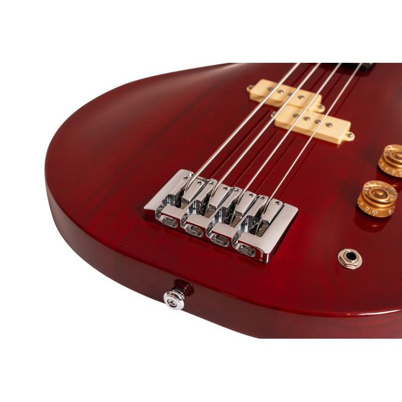 Washburn Scavenger Bass - Wing Series - Trans Red - Image 5
