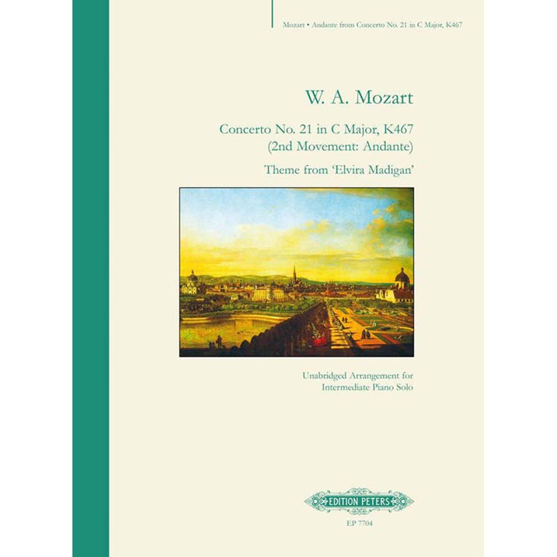 Mozart - Concerto No. 21 in C major, K467 (2nd movement: Andante/Elvira Madigan) for Piano.