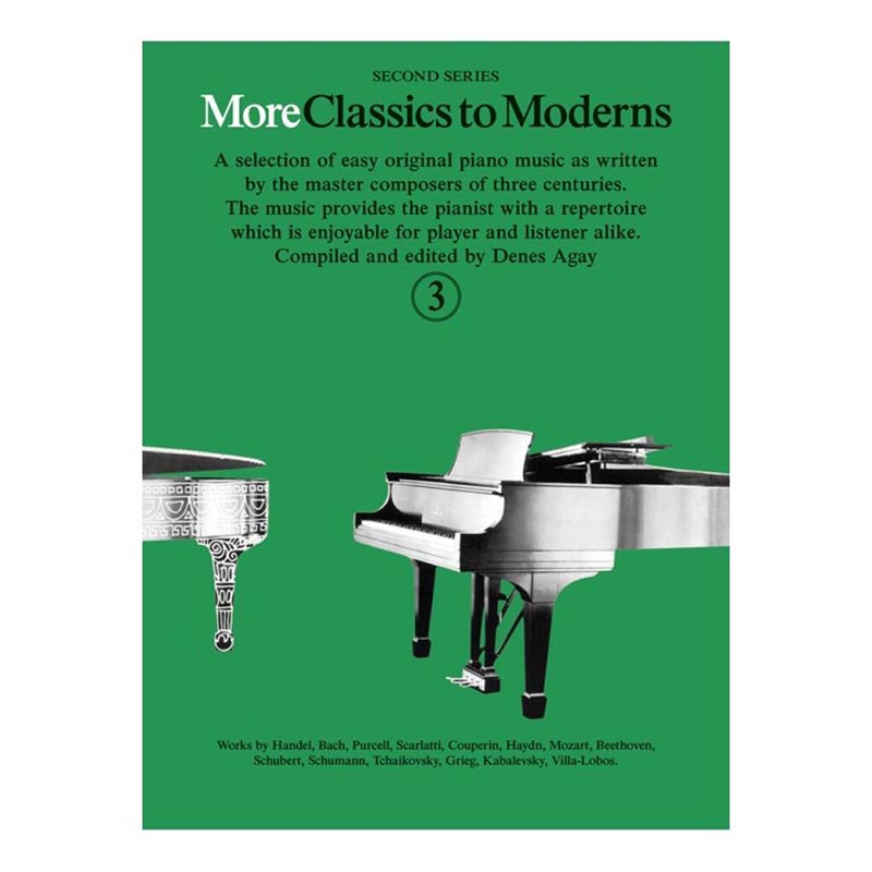 More Classics to Moderns Book 3 - Piano