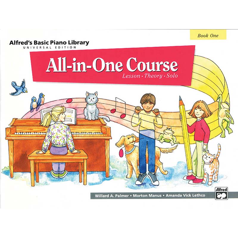 Alfred's Basic Piano Library - All-in-One Course - Book One