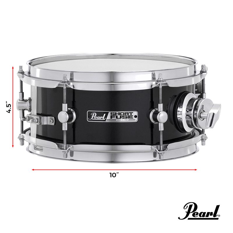 Pearl Short Fuse 10-Inch Snare Drum SFS10/C750 - Brushed Pewter - Image 5