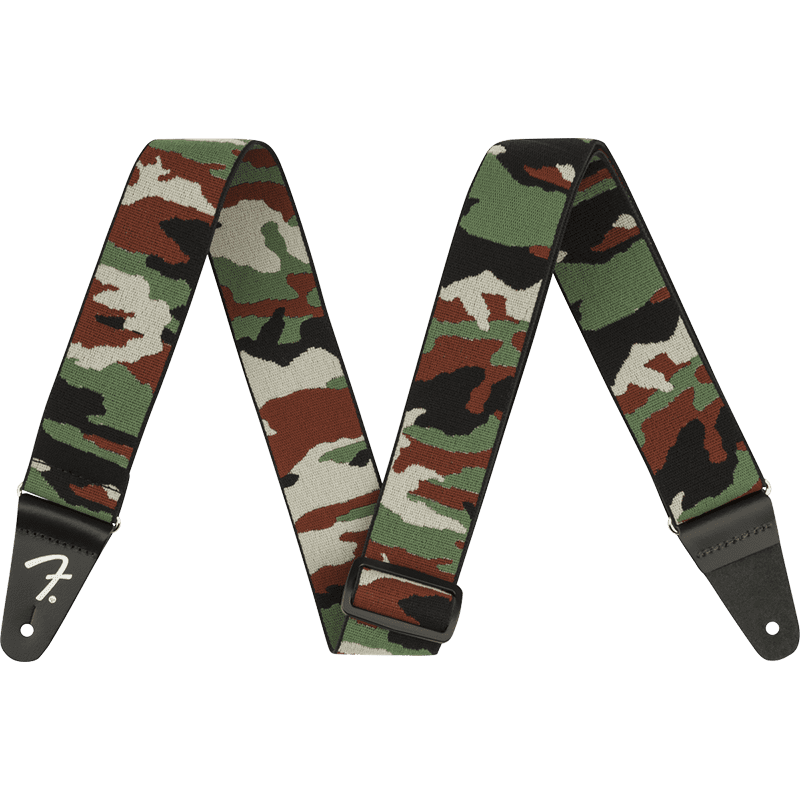 Fender Weighless Camo Guitar Strap - Woodland