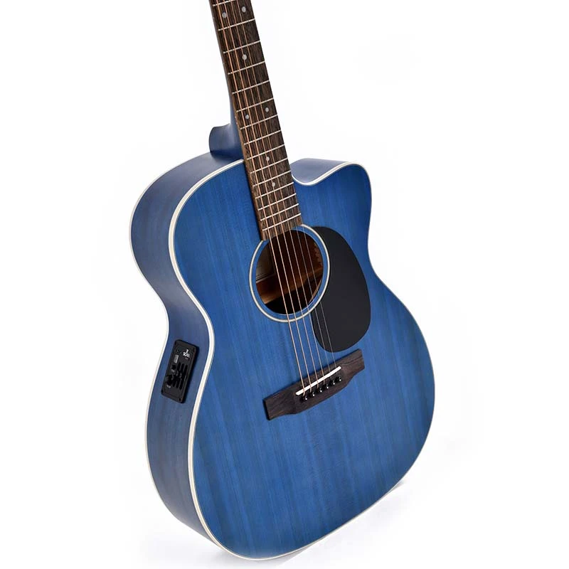 Ditson 000C-10E - Tranclucent Ultramarine-blue - Image 4