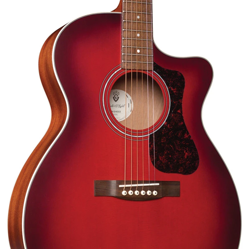 Guild Westerly OM-240CE - Oxblood Burst - Image 6